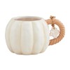 Mud Pie Pumpkin Mug, White, 13 oz