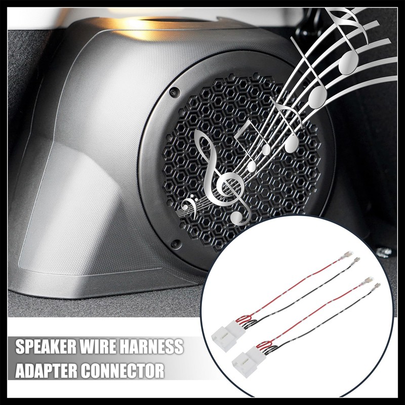 Hihaha 2 Pcs Car Speaker Connector Wire Harness Adapter Connectors