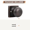 GOBEKOR 4 Pack Single Dummy Door Knob - Oil Rubbed