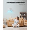 Koonie 8'' Wall Mount Fan, Quiet Small Wall Fan with
