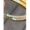 Harlembling 14k Gold Plated Solid 925 Sterling Silver Big CZ