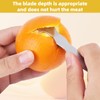 BOXOB 2 Pcs Orange Peelers, Stainless Steel Citrus Peeler with