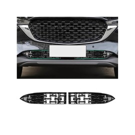Ruiya (2 unidades/juegos) CX5 - Insertos de malla para parrilla frontal para accesorios CX-5 KF, material ABS, protector de rejilla frontal compatible con 2022 2023 2024 2025 2026 CX5 (420 mm)