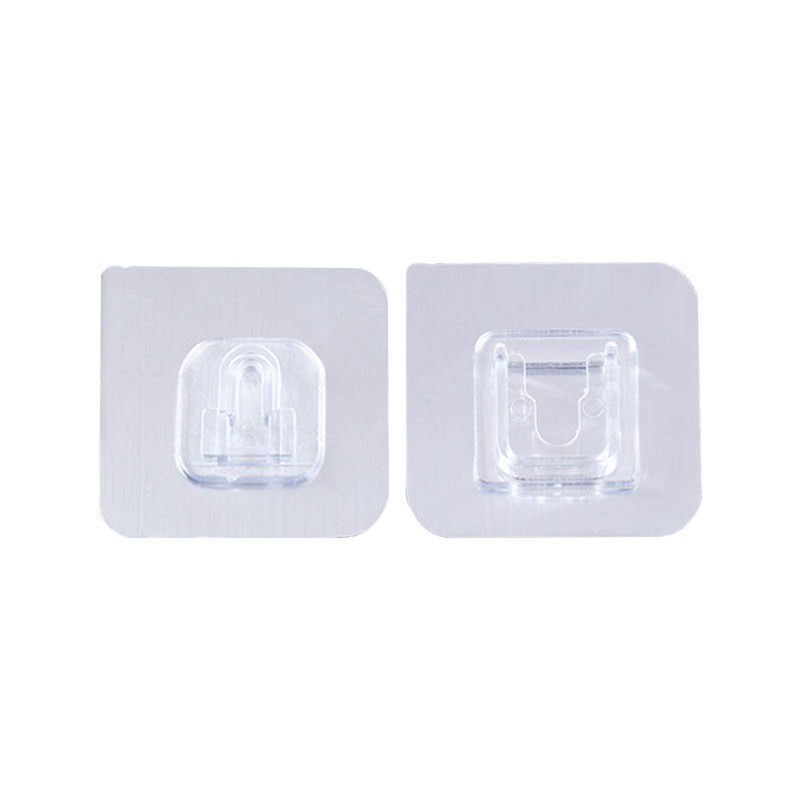 MEELYHOME 10 Pcs Double-Sided Adhesive Wall Hooks Waterproof Oilproof Self