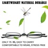 MMOWW Small Reading Glasses Men Women 4 Pairs Slim Pocket