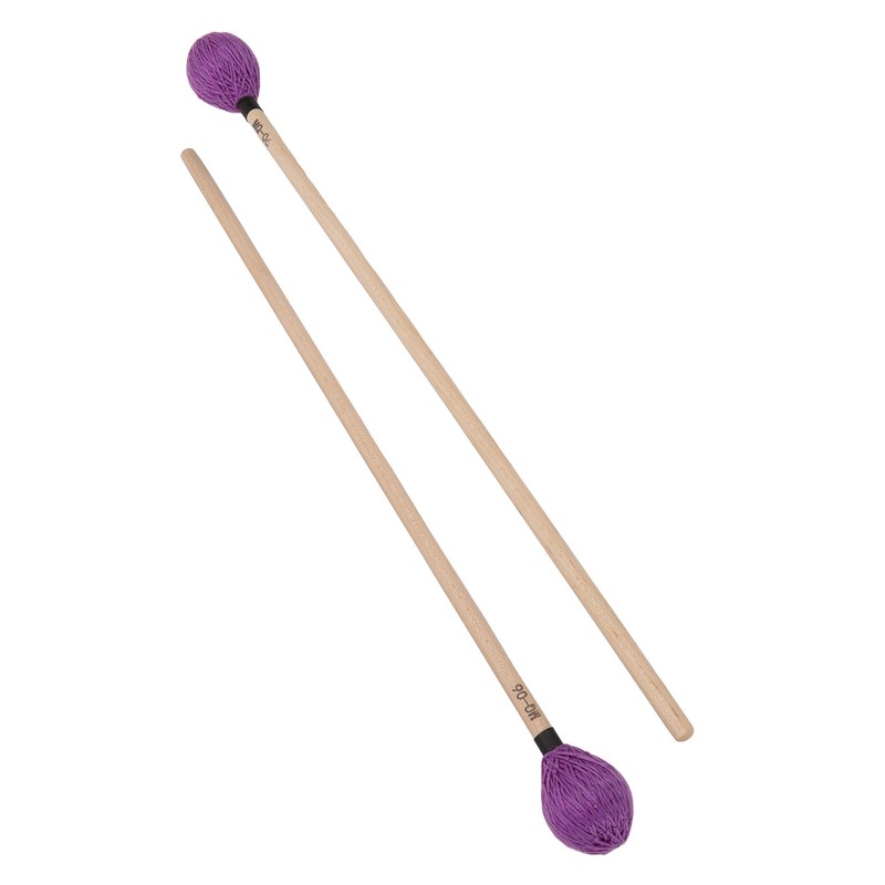 1 Pair Marimba Mallets Medium Hard Yarn Head with Maple