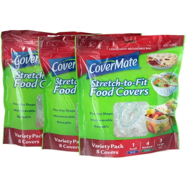 Covermate Stretch-to-fit Food Covers 3 pack
