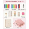 Bible Journaling Kit – Quilted Bible Cover Case for Women,