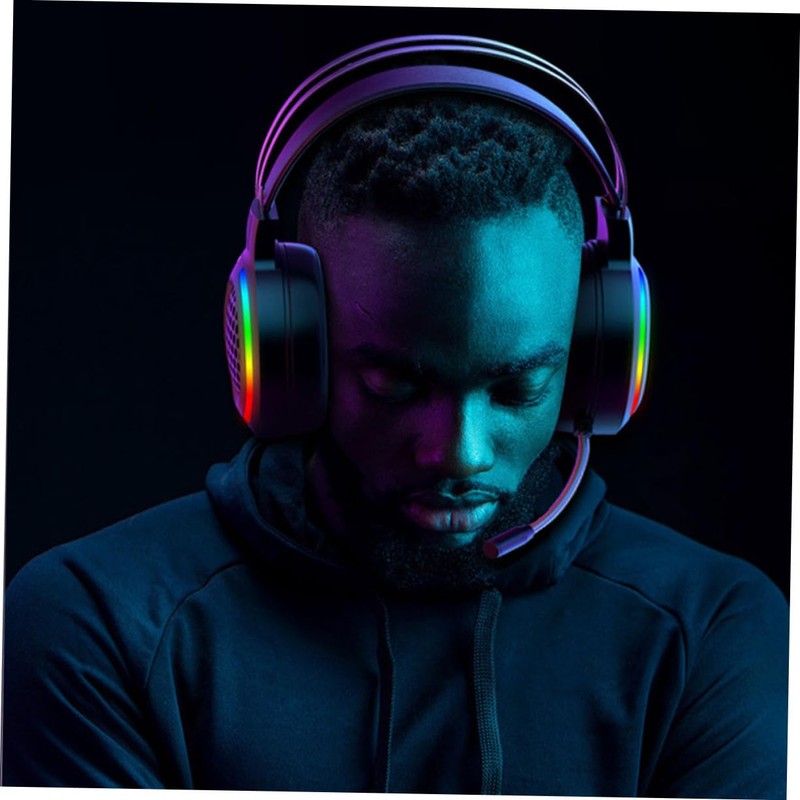 Levemolo Wired RGB Gaming Headset with Noise Reduction Comfortable Over-Ear