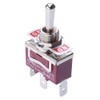 (On)-Off-(On) Momentary SPDT Toggle Switch with Quick Connect 6.3mm Terminals