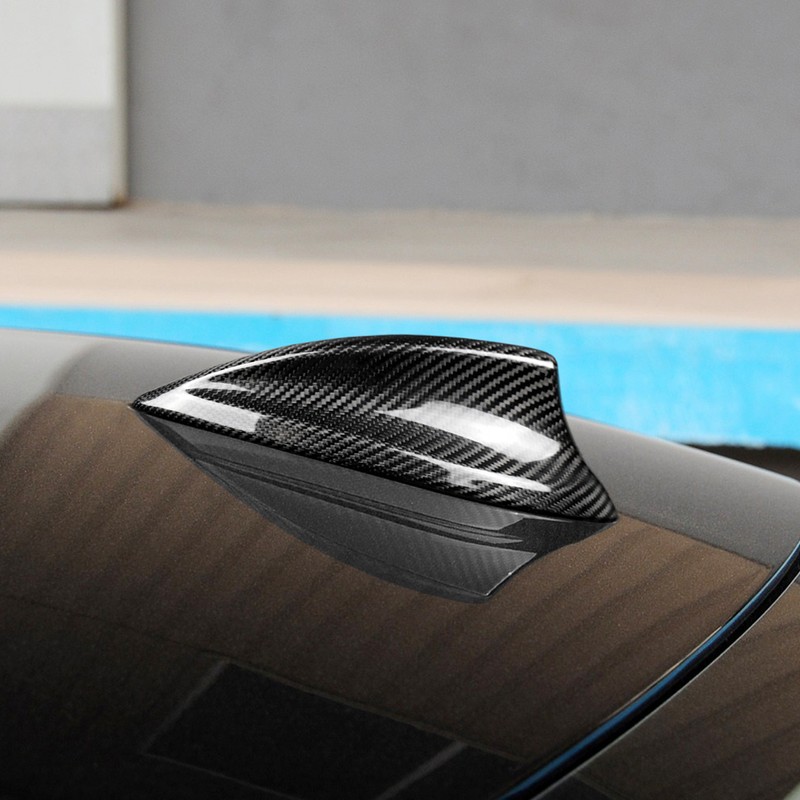 Universal Dry Carbon Fiber Shark Fin Antenna Cover Fit for