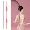 2pcs 31.5in Length Yoga Training Stick Beechwood Open Shoulder Back