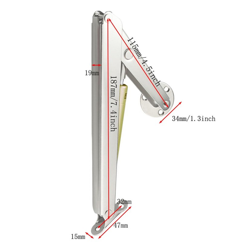 Lokatall Gas Struts 2 Pack Lid Support Hinge Heavy Duty