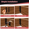 16 Pcs 2"x 8" Joist Hanger,Q235B Steel Black Powder Coated
