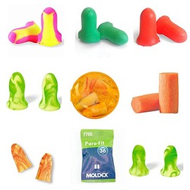 Moldex Howard Leight by Honeywell Soft Foam Ear Plug Variety Trial Pack 10 Pairs