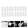IWOWHERO 20pcs Portable Refillable Plastic Squeeze Bottles with Clamshell Caps