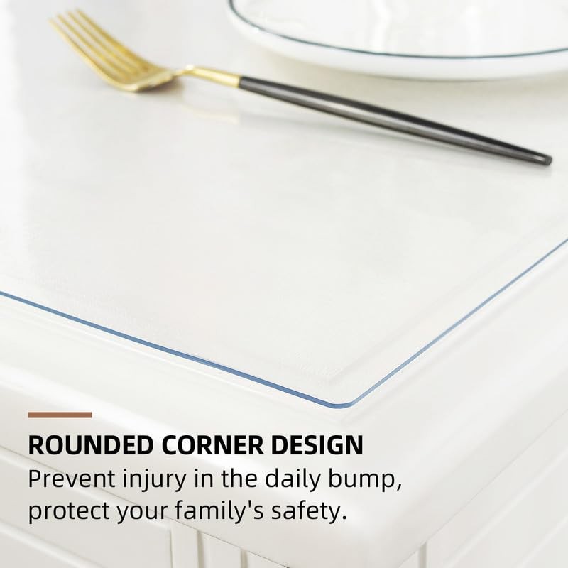 Warmstar Clear Table Cover Protector 14 x 24 Inch,1.5mm Thick