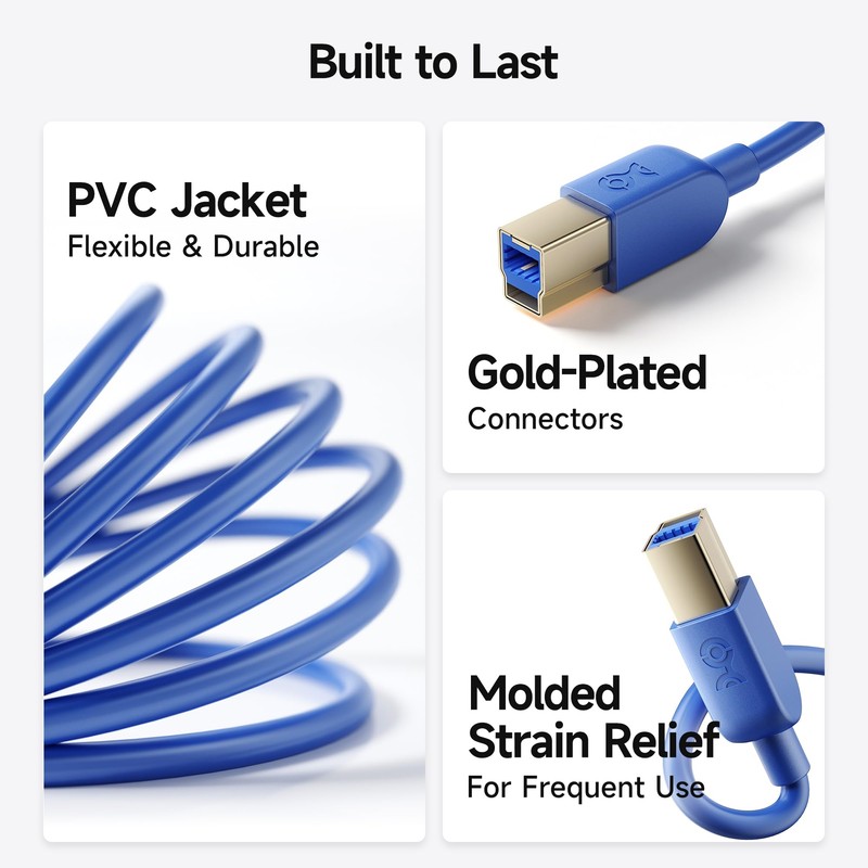 Cable Matters 5Gbps USB 3.0 Cable - 3ft, Short USB