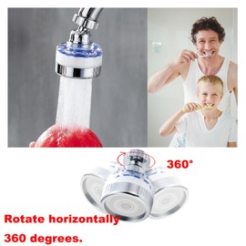 360 Degree Rotating Faucet Filter, Sink Water Faucet Filter Water Purifier Faucet Filter Purifier for Kitchen and Bathroom,Removes Heavy Metals and Hard Water