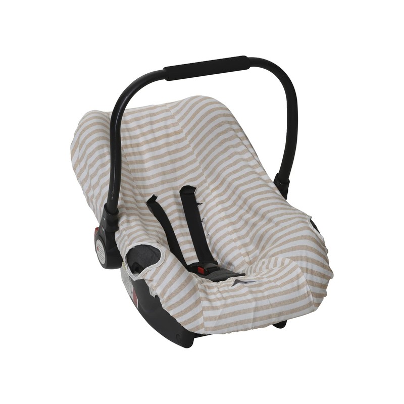 VERTBAUDET Protective Cover for Baby Car Seat Size 0+ Beige