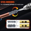 Copper Pipe Cleaner Kit for Drill (1/2" & 3/4"),Includes 2