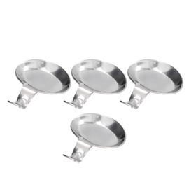 Binyalir Multifunctional Spoon Rest, 2 Purpose 4Pcs Spoon Rest Chopsticks Rest Holder Stainless Steel Compact for