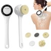 Electric Body Brush, 3 Speed Silicone Body Scrubber with LCD