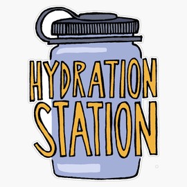 Magnet Hydration Station Magnet Bumper Sticker Car Magnet Flexible Reuseable Magnetic Vinyl 5"