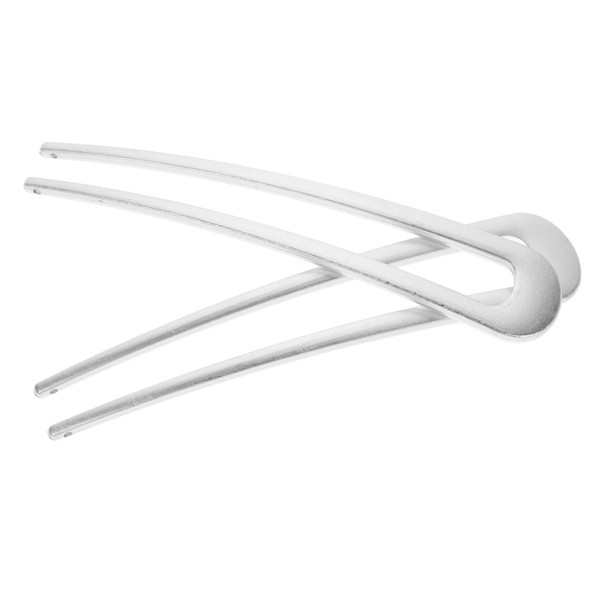 Baluue 2pcs Elegant U Shaped Metal Hairpins for Buns Durable