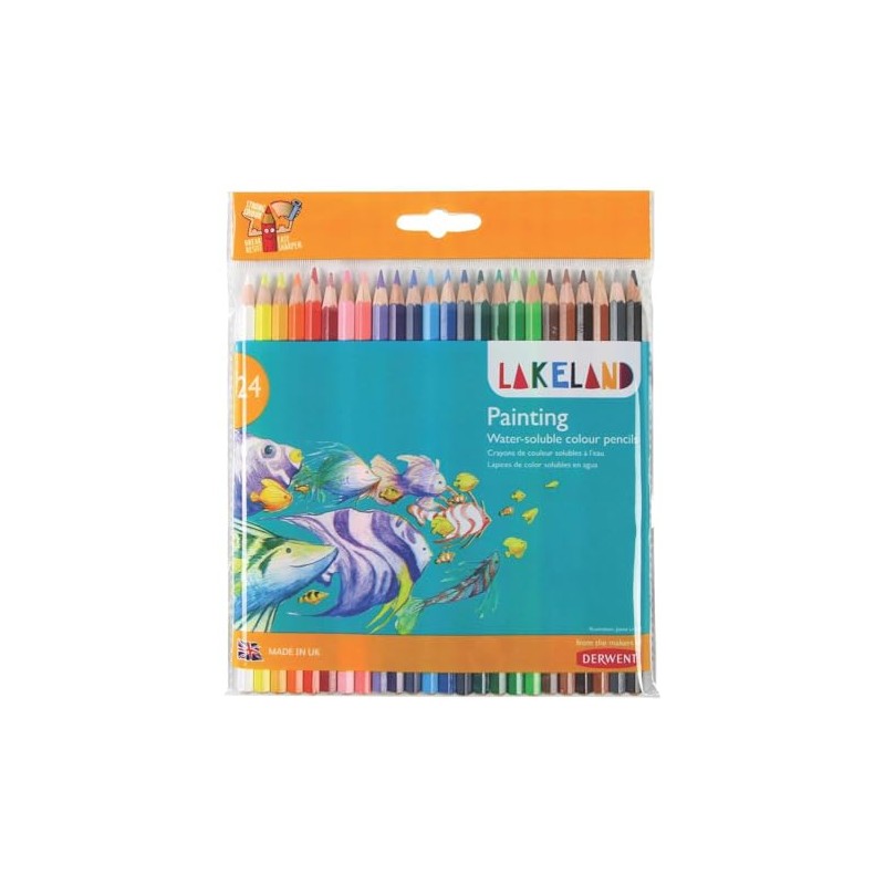 Derwent Lakeland Watercolour Painting Pencils, Set of 24, School or