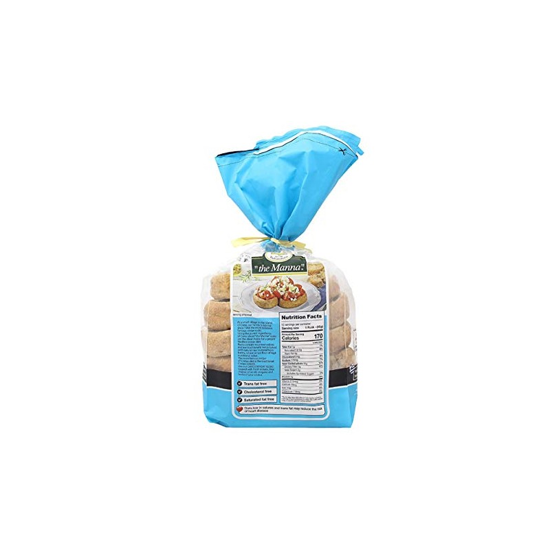 Greek Manna Whole Wheat Rusks from Crete, 600 gr.
