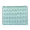 Silicone Dish Drying Mat for Kitchen Counters – Heat-Resistant Drip