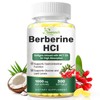 Berberine HCl 1000mg, 300 Softgels Plus MCT Oil for Berberine