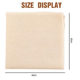 FunnAura 4 Pcs 40x40cm Linen Cloth Napkins, Natural Cotton Fabric Napkins for Events, Parties and Family Gatherings