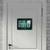 Gin Metal Sign with Alcohol Motif and Saying: Let the