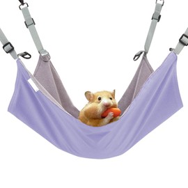 KANCOKIT Small Animal Hammock – Soft Warm Hanging Bed with 4 Metal Hooks, Breathable Sleeping Bag for Hamsters, Guinea Pigs, Ferrets, Rats, Chinchillas, Sugar Gliders, Squirrels and Other Small Pets