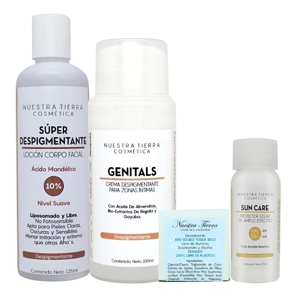 Loción Súper Despigmentante + Crema Despigmentante Zonas Int