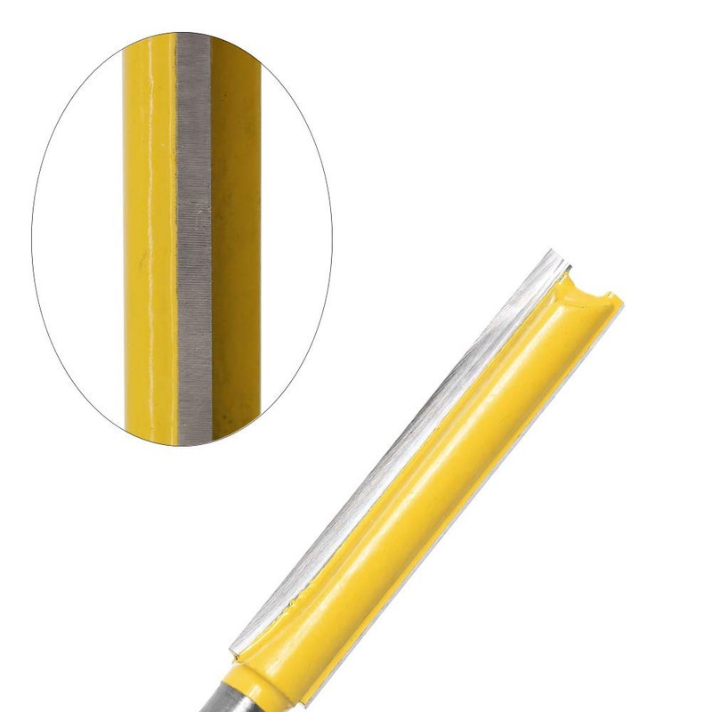 Bestgle 2pcs 1/4" Shank Straight Router Bits, 2" & 3"