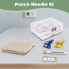 35 Piece Punch Needle Set Wooden Handle Punch Needle Adjustable