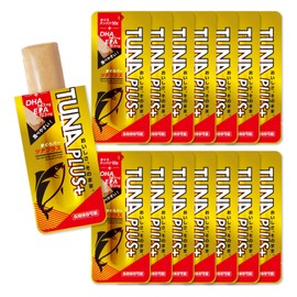 TUNA PLUS＋ プロテインバー フィッシュプロテイン 高タンパク 低糖質 タンパク質 オメガ3 カルシウム 個包装 常温保存 マグロ由来 ツナプラス TUNA PLUS+ DHA•EPA Ca 赤 青 選べる 魚タンパク 魚プロテイン ダイエット 健康 (DHA・EPA（赤）, 15本入り)