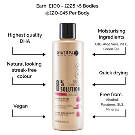 Sienna-X 8% Tanning Liquid 250ml