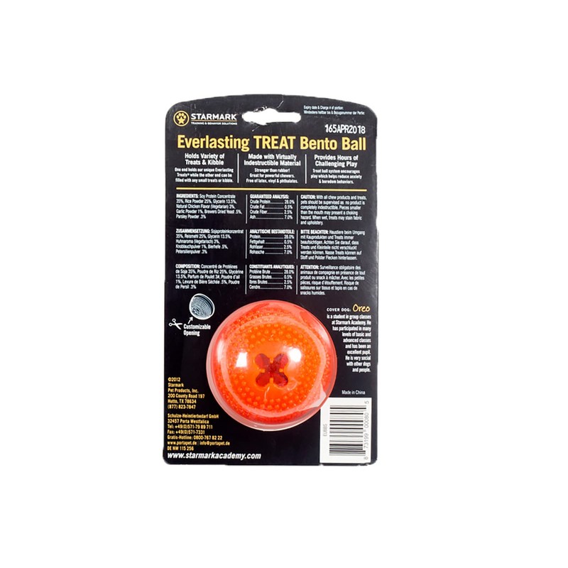 Starmark Everlasting Bento Ball for Dogs, Small