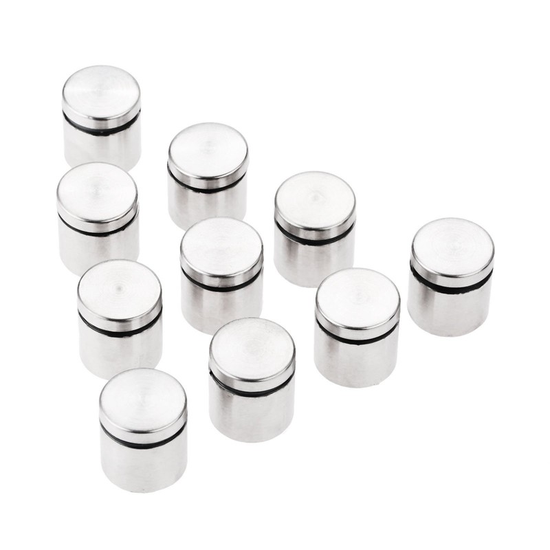 10Pcs Stainless Stand Off Bolts Mount Standoffs Sign Advertisement Fixings
