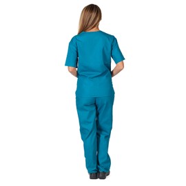 Natural Uniforms Men's Scrub - Medical Scrub Top and Pant XXXX-Large Teal
