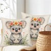Fukeen Koala Throw Pillow Covers 18x18 Inch Set of 2