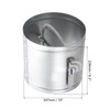 PATIKIL 10" HVAC Duct Manual Volume Damper, Metal Adjustment Airflow