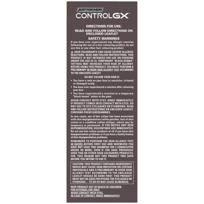 Just For Men Control Gx Reducing Shampoo for Grey Hair,
