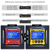 Digital Angle Finder Protractor 0.01° Resolution Angle Gauge Dual Axis