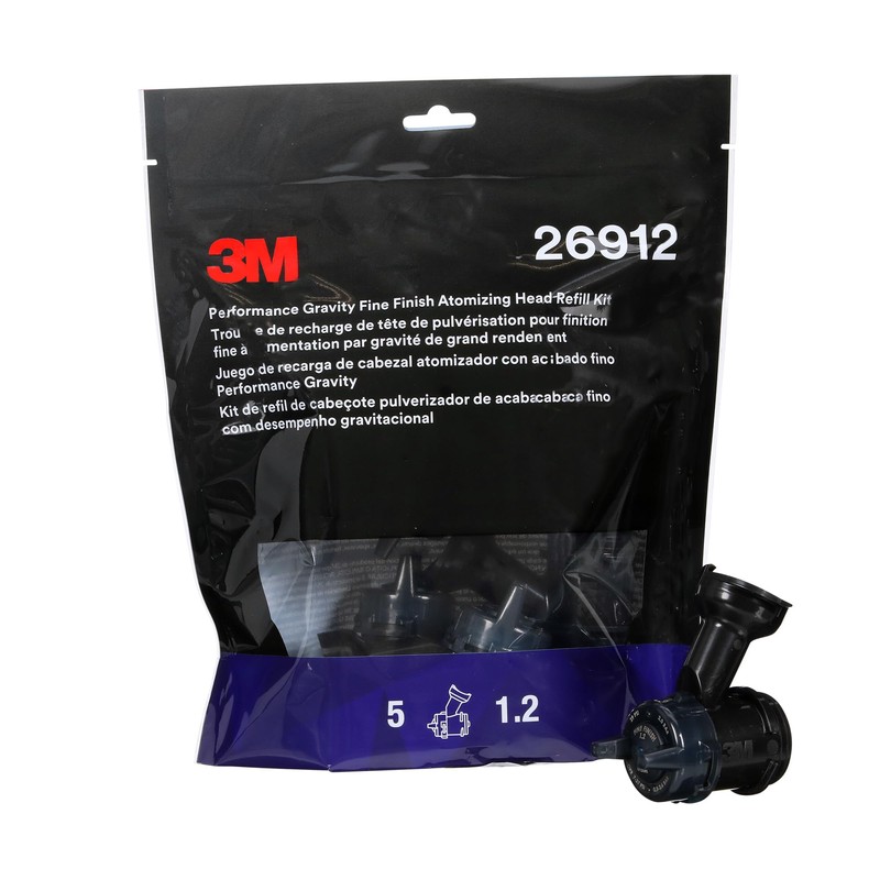 3M Performance Gravity Fine Finish (Compliant) Atomizing Head 26912, Blue,