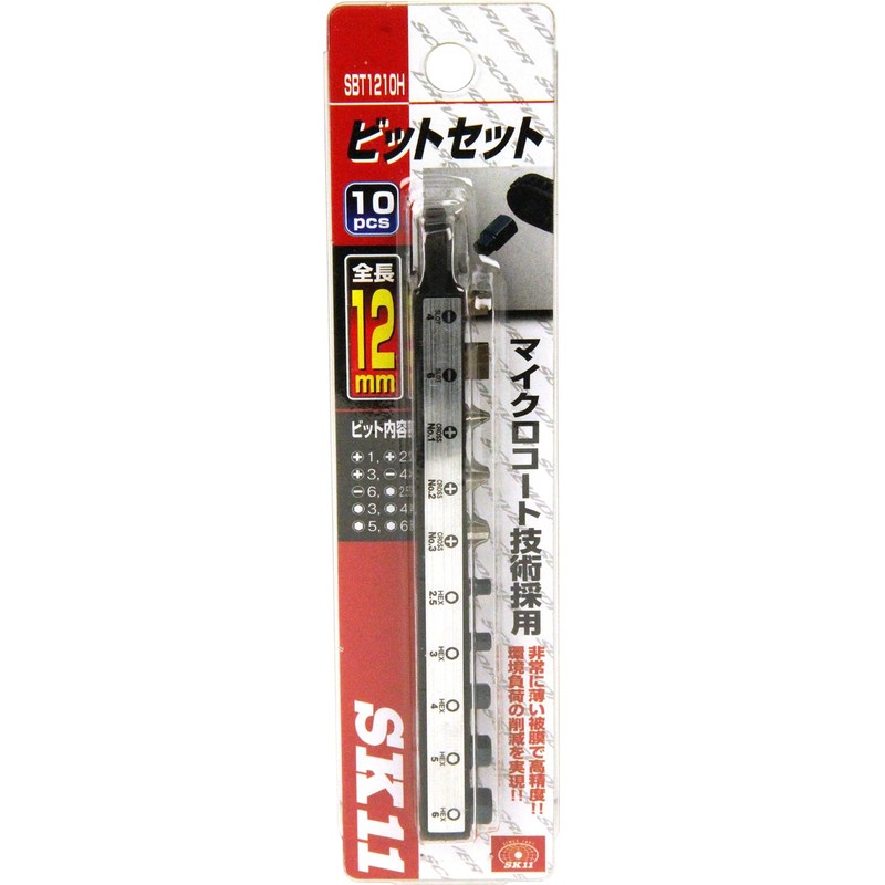 SK11 (SK11) Bit Set Short Ultra Short 12mm 10Pcs SBT1210H